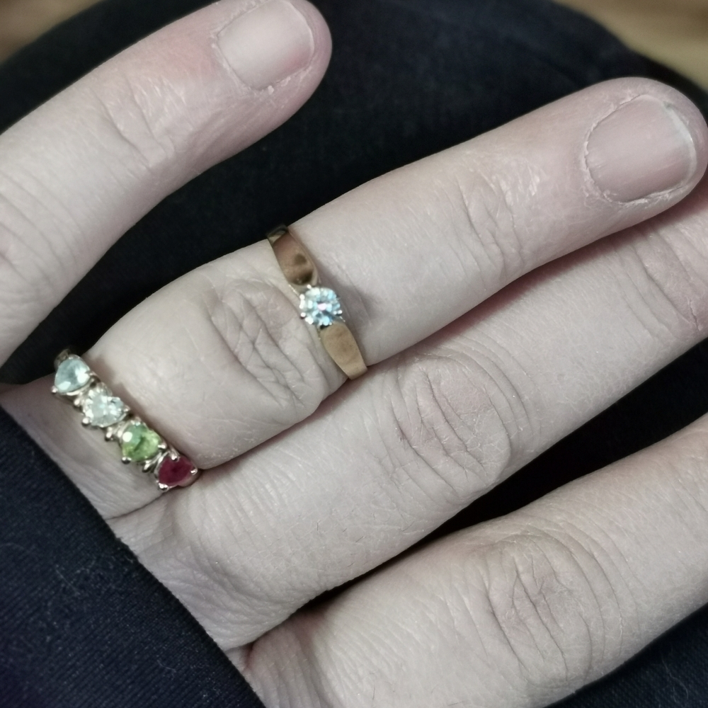 14k diamond solitaire